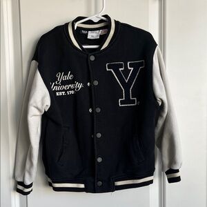 Zara Yale Jacket Kids Varsity Jacket - Black & White